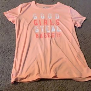 NWOT Under Armour dry-fit softball shirt